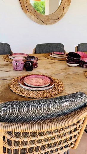 I made this soft pink tableware set for my daughter. @mrsqualitytime Pink represents friendship, affection, harmony and inner peace! These soft colors will fit perfectly into her home! 🩷🤍 | Carlotta Byas Ceramics