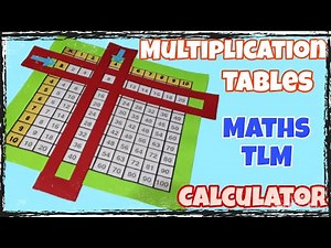 Multiplication Tables | Maths TLM| Maths Multiplication Calculator |Math Multiplication Project Work