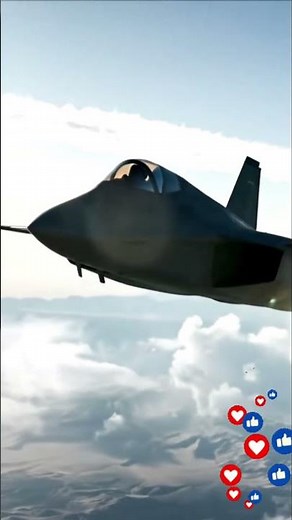 F-47 Next-Gen Fighter Rolling Through the Clouds #f47 #military #f22raptor