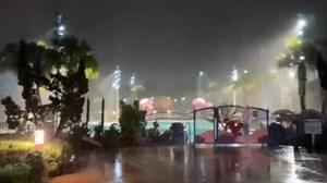 Hurricane Milton brings heavy rain to Disney's Art of Animation Resort