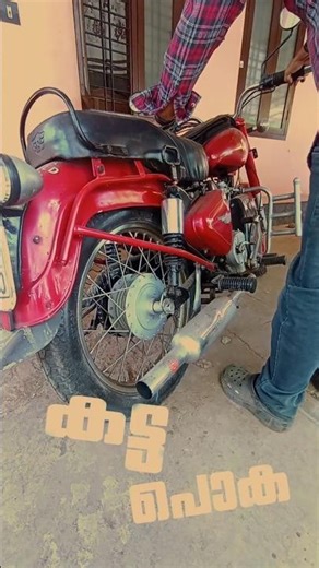 ROYAL ENFIELD TAURUS DIESEL MOTORCYCLE STARTING AFTER MONTHS HEAVY SMOKE