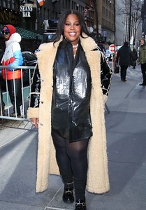 Amber Riley Outside the Today Show in New York 02/29/2024 • CelebMafia