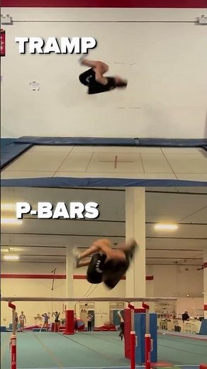 Air sense drill for Double Back Tuck off Parallel Bars #gymnastics #drill #tutorial #dismount