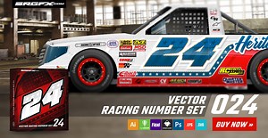 Vector Racing Number Set 24