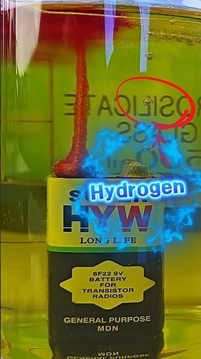 Hydrolysis of water #electric water # #experiment #hydrogen #hydrolysis #chemistry #electrolytic