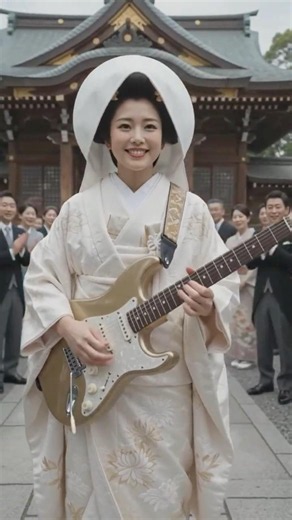 Shiromuku's blaze｜日式神社婚禮的電吉他樂聲｜白無垢の花嫁のエレキギター #JapaneseSpirit #WeddingFire