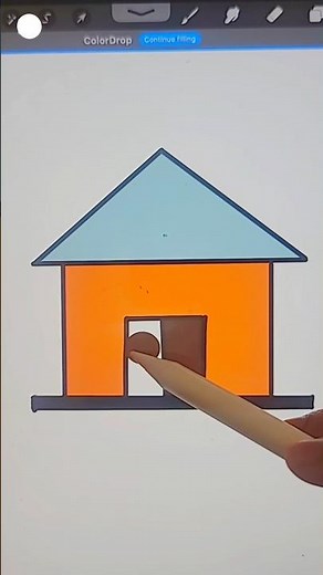 How to Draw a Simple House in Procreate | Digital Art for Beginners