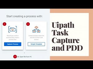 Uipath Task Capture and generating Process Design Document