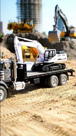 Epic Toy Construction Site: Heavy Machinery in Action! 🚧🚚