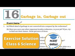 Garbage in Garbage out | Exercise Solution | Class 6 Science