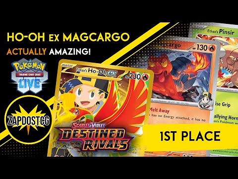 1st Place Ethan's Ho-oh ex Magcargo Deck Is AMAZING! Destined Rivals (Pokemon TCG)