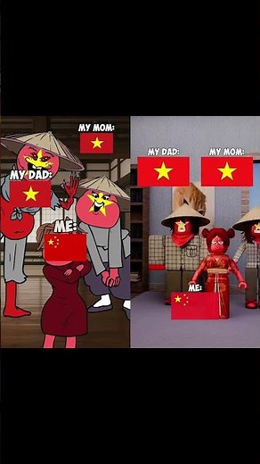 COUNTRIES AS PARENTS (MOM, DAD & ME) 👀 #countryhumans #countryballs