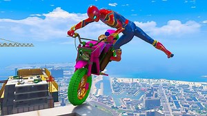 3.2K views · 54 reactions | GTA 5 Iron Spiderman Motorcycle Stunts/Fails | Gamer Guyz | Facebook