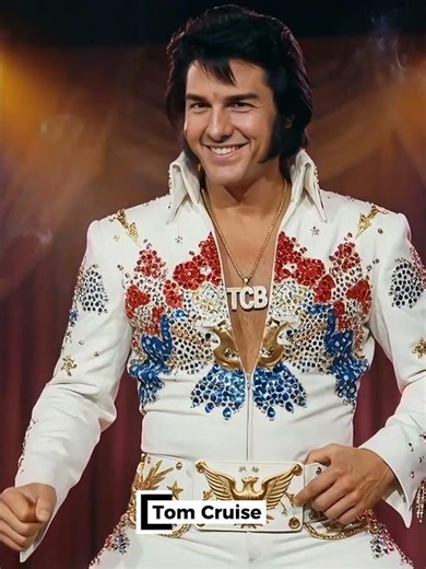 Elvis but modern celeb faces