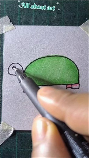 cute turtle drawing