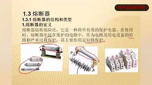 熔断器的结构和类型