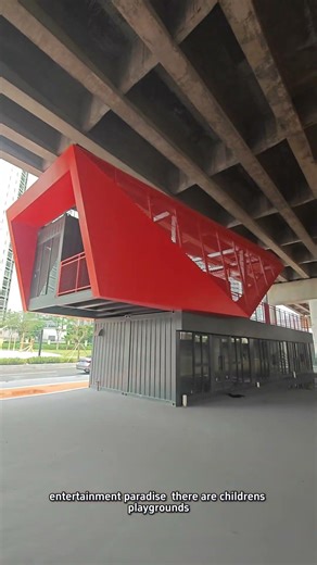 a modular container wonderland Basketball football skatepark kids’ play zone