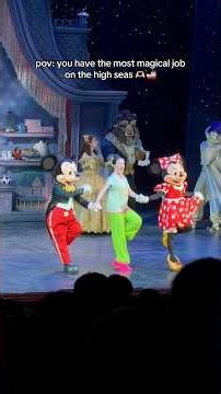 Truly the most magical job! ✨ #dcl #theatrekid #disneycruise #cruiseperformer #musicaltheatre