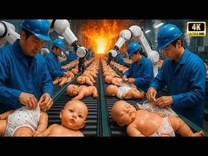 Inside a Modern $100M Doll Factory: How Realistic Vinyl Dolls are Made (Full Process)