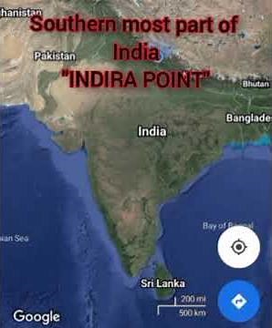 The Southern most part of India "Indira Point"
