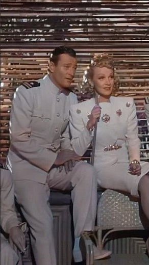 John Wayne and Marlene Dietrich 🎬 Seven Sinners (1940)