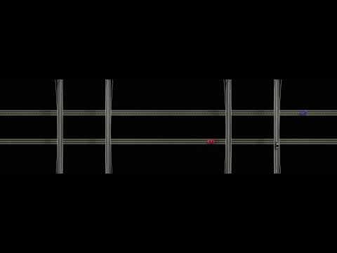 Traffic Flow Projection Mapping Animation – Tabletop Interactive Road Visuals | 4K Stock Footage