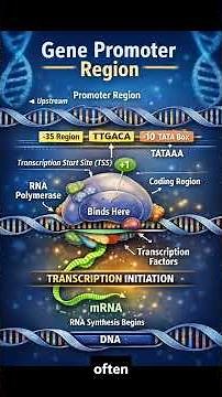 What is a Promoter? 🧬 The Gene’s ON Switch Explained | Gene Expression Basics #biology