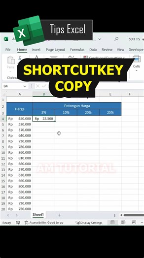 600K views · 10K reactions | 2 shortcutkey copy #tipsexcel #belajarexcel #tutorialexcel #microsoftexcel #microsoftword | AM Tutorial | Facebook