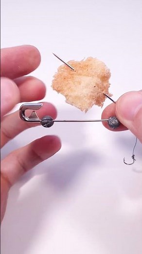 Genius Fishing DIY: Make a Feeder from a Safety Pin! #shorts