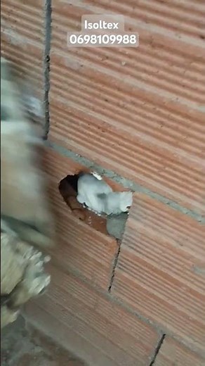 Isolation thermique d'une double cloison par injection de mousse polyuréthanne au Maroc #isolation