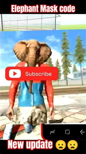 indian bike driving 3d new update elephant Mask cheat codes #shorts