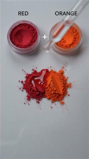 ❤️ + 🧡 = 🔥 Red + Orange = Scarlet! Satisfying Color Mixing