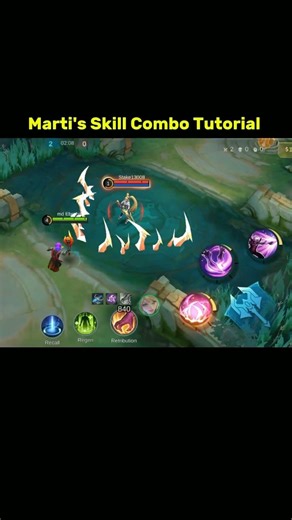 Martis Skill Combo Tutorial Mobile Legends #ml2b #martis #tutorialmlbb #mobilelegends