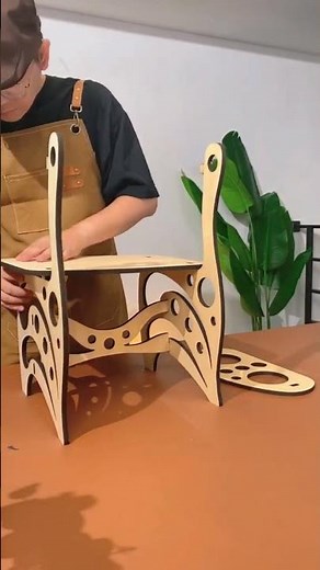 NEJE 3 Max V2 E80 Laser Engraver Cutting 10cm Plywood to Make Chair#laserengraving #diy #neje