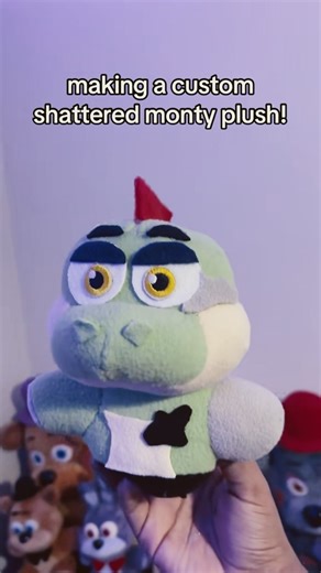 custom shattered monty plush DIY! Who should i make next? 👀