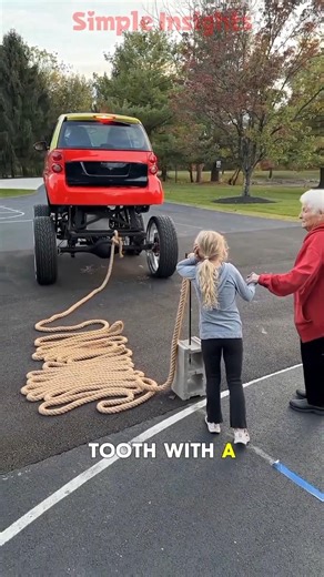 Would you pull your tooth with a MONSTER TRUCK? 🤔 #shorts #truck