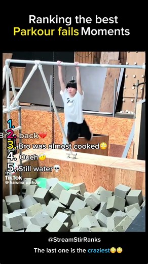 Ranking the best parkour fails moments🤕😭