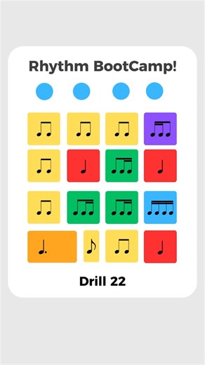 Mr. Jordan on Instagram: "Rhythm Challenge – Drill 22 (Reboot) 🧠🎶 Quarter notes, eighth notes, sixteenth notes, and dotted quarter notes—cleaner, tighter, stronger. Loop it. Count it. Lock it in. #rhythmchallenge #rhythmbootcamp #readingrhythm #musictheory #musiciansofinstagram trainyourmusicbrain"