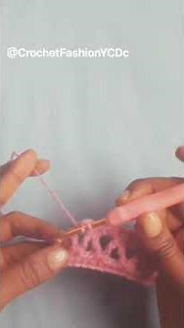 How To Crochet The V Or Triangular Mesh Stitch As Absolute Beginner In Crocheting