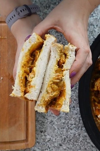 Slow Cooker Coronation Chicken (perfrct for meak prep and picnics) #shorts