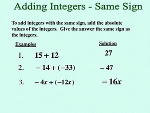 How to use integers