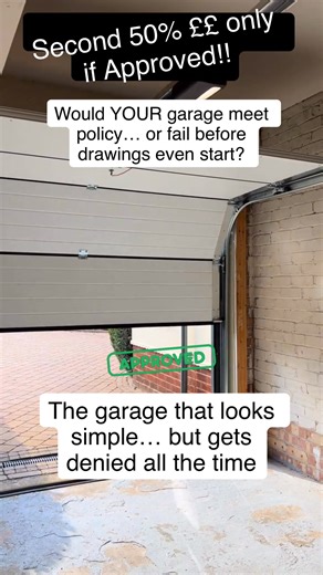 The garage that looks simple… but gets denied all the time. Councils check key points: • Height bulk limits next to the house • Impact on neighbours overshadowing • Driveway width parking standards • Design match (materials roof pitch) • Drainage & highway safety If you want yours approved, I can check the risks first. 💡 Free Viability Checker & 💷 Pricing Page (Site Link in Bio) 📩 DM me for help getting yours approved. #garageplanning #houseextension #planningpermission | Williams Planning & 