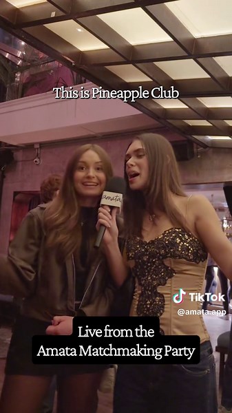 Live from the Amata matchmaking party! Here’s…Julia! She’s single, 22 and loves walking around NYC. If you want to get in touch - DM ‘Julia’ or comment below. Let’s play matchmaker for you™ ✨ #NYCDating #SinglelnNYC #DateNightNYC #IntentionalDating #amata