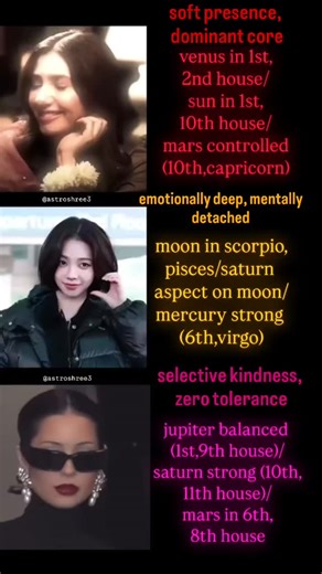 SHREE | NUMEROLOGY | ASTROLOGY ✨ on Instagram: "Follow & dm me for personal reading and guidance 🙏 @astroshree3 1) soft presence, dominant core ▪️venus in 1st / 2nd house Presence soft, tone polite, first impression very decent. ▪️sun in 1st / 10th house Andar leadership aur dominance strong; control natural lagta hai. ▪️mars controlled (10th / capricorn) Aggression loud nahi, strategic hota hai ... dominance silently show hoti hai. 👉 Result: soft lagti hai ❌, core mein boss energy hai ✅ 2) em