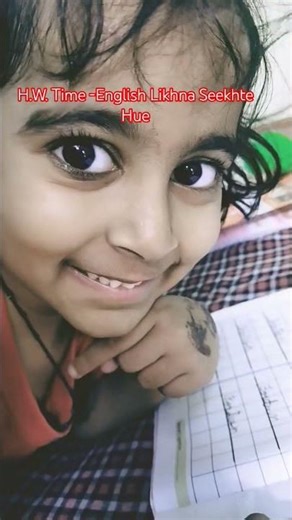 🧐“Evening study routine,, English Likhna Seekhte Hue#shorts