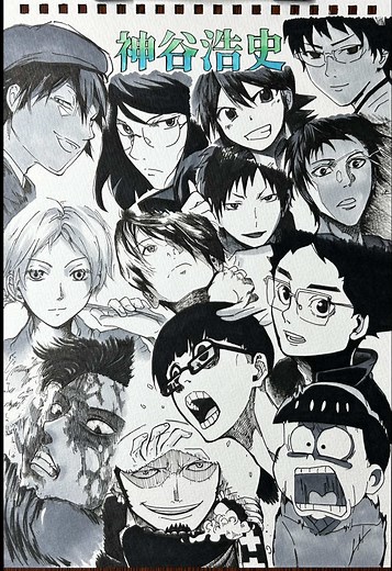 神谷浩史のキャラクタードローイングチャレンジ
