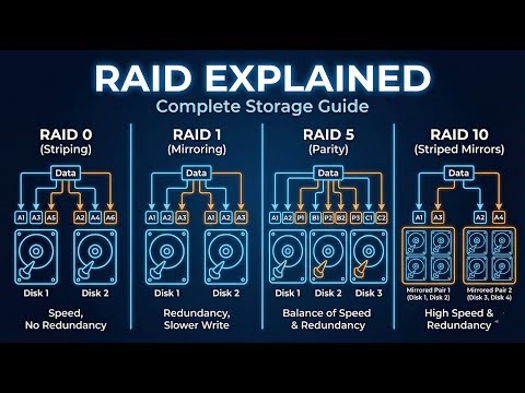 RAID Explained | Redundant Array of Independent Disks#Tech #Storage #RAID #hardware #DataStorage