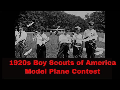 1920s BOY SCOUTS OF AMERICA ACTIVITIES, MODEL PLANE CONTEST, LAKE & POOL SWIMMING XD31041