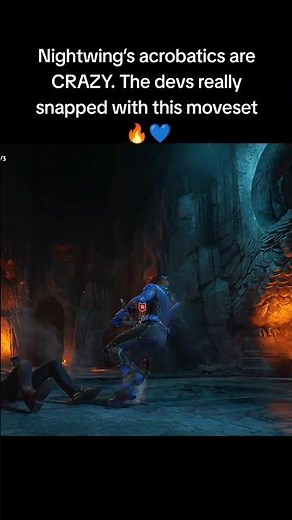 The Devs really went Crazy with nightwing moveset 💙 #gothamknights #nightwing #epicgameplay #fyp