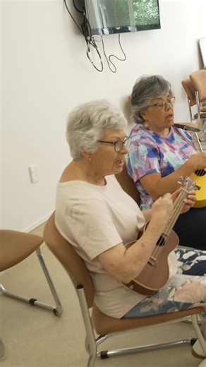 The festive season is in full swing at Pinesong Village, and our ukulele band is leading the way! Their Christmas songs bring a warm, joyful twist to the classics — perfect for getting everyone into the spirit. What's your favourite Christmas song? | Metlifecare Retirement Villages